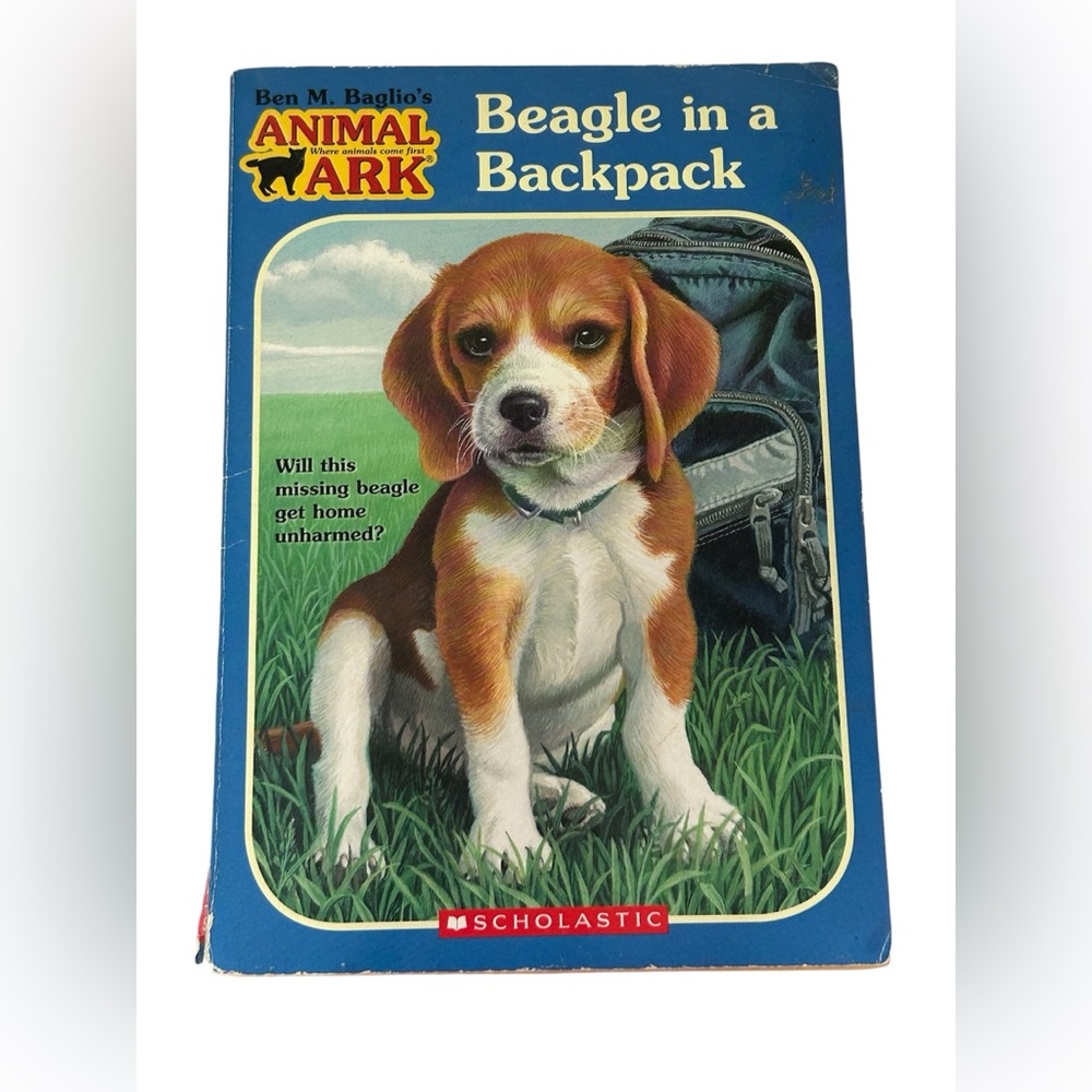 🎉6/$20 ‘BEAGLE IN A BACKPACK’ SOFTCOVER VINTAGE CHILDREN’S CHAPTER BOOK
